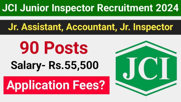 JCI Junior Inspector Vacancy